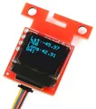 Produktbild: SparkFun Micro OLED Breakout, 64x48 Pixel, Qwiic, I2C, 10mA, adressierbar, 3.3V