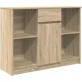Produktbild: vidaXL Sideboard mit Schublade Sonoma-Eiche 101x35x76 cm Holzwerkstoff 861564