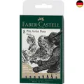 Produktbild: FABER-CASTELL 167158 - Tuschestift Pitt Artist Pen, Farbe 199, schwarz, XXS, S,