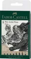 Produktbild: Faber-Castell 167158 - inkt pen Pitt Artist Pen, kleur 199, zwart, XXS, S, F, M,