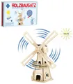 Produktbild: PEBARO 834/1 - Solar Holzbausatz Windmühle, 34-teilig, Holzkonstruktion mit...