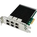 Produktbild: 51127C InLine 6-fach Gigabit Netzwerkkarte 6x RJ45 1 Gb/s PCIe x4 ~D~