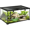 Produktbild: PawHut Terrarium für Reptilien Glasterrarium mit Thermometer Metall 50x30x25cm