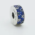Produktbild: Original Pandora Moments Charm Blauer Pavé-Clip 925er-Silber 791817NSBMX Neu