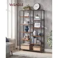 Produktbild: VASAGLE Bücherregal mit 5 Ebenen, Standregal, Regal, einfache Montage - Braun/Schwarz