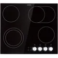 Produktbild: Klarstein Glaskeramik Kochfeld, Einbau-Kochfeld mit 4 Platten, 6100 W Elektro Kochfeld zum Kochen, Modernes Glaskeramikkochfeld, Glaskeramik Herdpl... - Schwarz