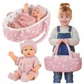 Produktbild: Baby Puppe mit Tragekorb und Zubehör 30 cm Spielset
