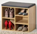 Produktbild: KESPER® Schuhschrank Schuhschrank mit Sitzkissen, Eichedekor, FSC 15925 (1-St)