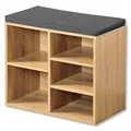 Produktbild: Kesper Schuhschrank Sitzkissen Eiche Grau Flurmöbel Regal Bank Waschbar 51,5 cm