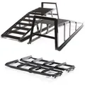 Produktbild: Wiltec - Set 2x Auffahrrampe Bis 2 T Je Paar, 915x350x275 Mm, Auffahrschiene Verladerampen Aus Stahl + Verlängerung 2x 400 Kg 650x195 Mm Erweiterung