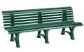 Produktbild: Parkbank Bank 4 Sitzer aus Kunststoff grün 200 cm stabile Gartenbank Sitzbank