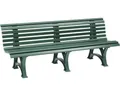 Produktbild: Gartenbank Blome Borkum Kunststoff 4-Sitzer moosgrün