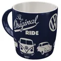 Produktbild: Retro Kaffeebecher 330 ml VW – The Original Ride – Volkswagen Bus Geschenk-Id...