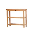Produktbild: Kai Wiechmann Teak Regal Gartenregal Massivholz 100 x 38 cm für Garten Terrasse Balkon