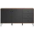 Produktbild: Montez Sideboard 2 Türen, 3 Schubladen, Graphite.