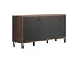 Produktbild: trendteam smart living - Montez - Sideboard - Eiche Kraft Gold/Graphite - 4 Fächer und 3 Schubladen - (BxHxT) 183 x 76 x 40 cm - Soft-Close- und Vollauszug-Funktion - kratzfest