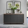 Produktbild: trendteam Sideboard Kommode Anrichte Schrank - Wohnzimmer Montez 183 x 76 x 40