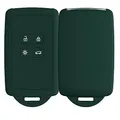 Produktbild: kwmobile Autoschlüssel Hülle kompatibel mit Renault 4-Tasten Smartkey Autoschlüssel (nur Keyless Go) - Silikon Schutzhülle Schlüsselhülle Cover in Tannengrün
