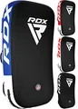Produktbild: RDX Schlagpolster zum Kampfsport, Curved Trittschlagpolster Kickboxen, Muay Thai Training, Maya Hide Leder Boxen Schlagkissen, MMA Thai Pads Trainerpratzen Boxpratzen Boxpads (Nur EIN Pad)