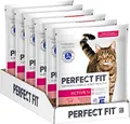 Produktbild: PERFECT FIT Adult Trockenfutter für erwachsene, aktive Katzen ab 1 Jahr - Rind, 750g (6 Beutel)