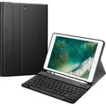 Produktbild: Fintie Tastatur Hülle für iPad 9.7 2018 (6. Generation), Soft TPU Rückseite Gehäuse Keyboard Case mit eingebautem Pencil Halter, magnetisch Abn... - Schwarz