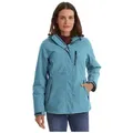 Produktbild: Killtec Outdoorjacke KOW 140 WMN JCKT Wasserdichte Damenjacke, atmungsaktiv, abnehmbare Kapuze blau 54 EU