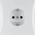 Produktbild: Berker 47428989 Schutzkontakt-Steckdose mit Abdeckplatte, S.1/B.3/B.7, polarweiß glänzend