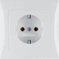 Produktbild: Berker 47428989 Steckdose SCHUKO mit Abdeckplatte, S.1, polarweiß glänzend