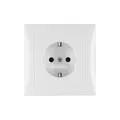 Produktbild: Berker 47428989 Steckdose SCHUKO mit Abdeckplatte S.1 polarweiß glänzend