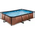 Produktbild: Exit Wood Pool 300x200x65cm Mit Filterpumpe - Braun