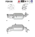 Produktbild: DPF Rußpartikelfilter Dieselpartikelfilter AS FD5158 Cordierit für SEAT EXEO 3R2