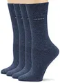 Produktbild: Camano Unisex Socken für Damen und Herren Businesssocken Komfortbund Bequem Langlebig Baumwolle Soft mit verstärktem Fersen- und Zehenbereich 4er Pack 35/38 jeans