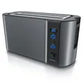 Produktbild: Arendo Frukost 4 Scheiben Toaster Display Auftaufunktion Warmhalten Edelstahl