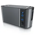 Produktbild: Arendo Frukost 4 Scheiben Toaster Display Auftaufunktion Warmhalten Edelstahl