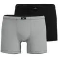 Produktbild: GÖTZBURG Boxershorts GÖTZBURG Herren Long-Pants grau uni 2er Pack (2-St) grau 8