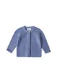 Produktbild: Stellou & friends Cardigan-Strickjacke für Mädchen und Jungen mit Knöpfen in Holz-Optik | Hochwertige Baby-Kleidung aus 100% Baumwolle - IV V I Gr. 74/80 - Lila