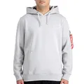 Produktbild: Alpha Industries Back Print Hoody Kapuzensweat für Herren Pastel Grey
