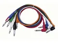 Produktbild: Mono Patchkabel 30 cm 6farbSet-gerade & gewinkelt