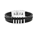 Produktbild: S.Oliver Leder Armband Herren längenverstellbar 9025510 NEU