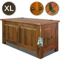Produktbild: Casaria® Holztruhe Mit Stauraum Und Deckel Aus Holz 85x44x48 Cm Mit Gasdruckheber Antik Groß Truhenbank Couchtisch Truhe