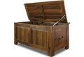 Produktbild: Deuba Holzkiste, mit Deckel Groß 103L Volumen Sitzbank Stauraum 160kg belastbar Holz