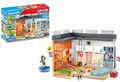 Produktbild: PLAYMOBIL City Life 71328 Anbau Turnhalle, Turnhallen Anbau mit Basketballkorb, Slalomstangen, Fußballtor, Tenniszubehör und mehr, Spielzeug für Kinder ab 4 Jahren