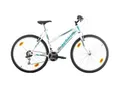 Produktbild: Multibrand PROBIKE 6th Sense 26 Zoll Mountainbike 18 Gang, Mädchen-Fahhrad & Damen-Fahhrad geeignet ab 155 cm - 175 cm (Weiß glänzend blau)