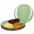 Produktbild: Lime Sao 4-tlg. Essteller Set Ø 26,5 cm Grünes Dekor Speiseteller Ritzenhoff