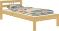 Produktbild: Kieferbett Massivholz natur Einzelbett 80x200 Bettgestell Zubehör wählbar Bettrahmen V-60.64-08ohne Zubehör