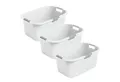 Produktbild: ROTHO Wäschekorb 3er-Set Wäschebox 40L COUNTRY, ergonomische Wäschebehälter mit Griffe