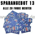 Produktbild: FA1 - Spar 13 - ALLE 20 Force Meister - Star Wars Force Attax - Serie 1
