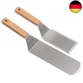 Produktbild: Exklusives Grillwender Set aus hochwertigem Edelstahl - BBQ Grillset in