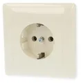 Produktbild: Gira 444001 SCHUKO-Steckdose 16 A 250 V~ mit Vollplatte für Einzelmontage Standard 55, Cremeweiß