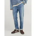 Produktbild: Jack & Jones Regular-fit-Jeans JJICLARK im Used-Look, Stretchkomfort und niedrige Leibhöhe Baumwollmischung, regular fit blau 31